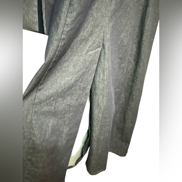 Tothemax! Navy denim ankle length trench coat jacket NWOT - Picture 3 of 9